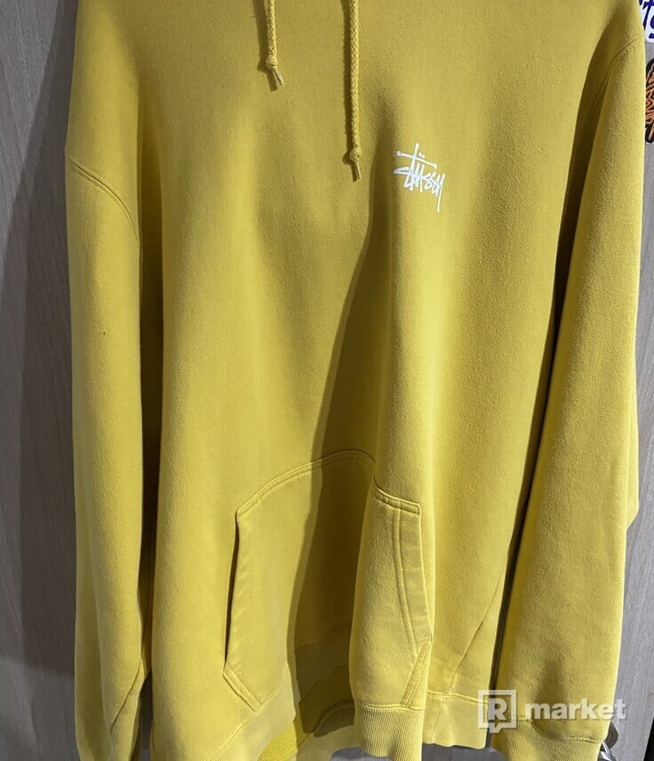 Stussy hoodie yellow
