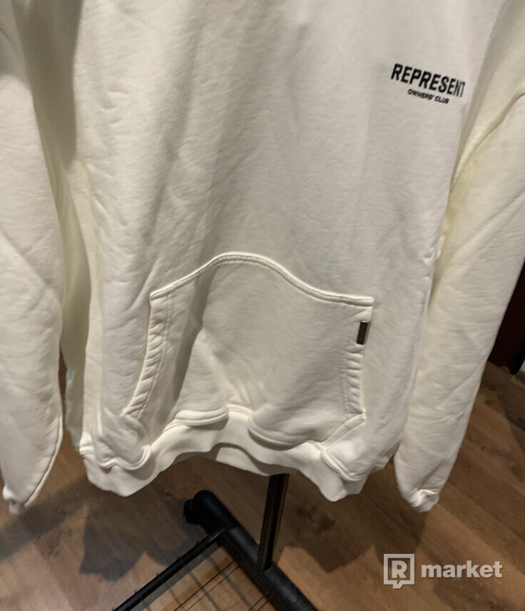 Represent Owners Club Hoodie - Flat White