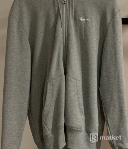 Nike grey zip hoodie