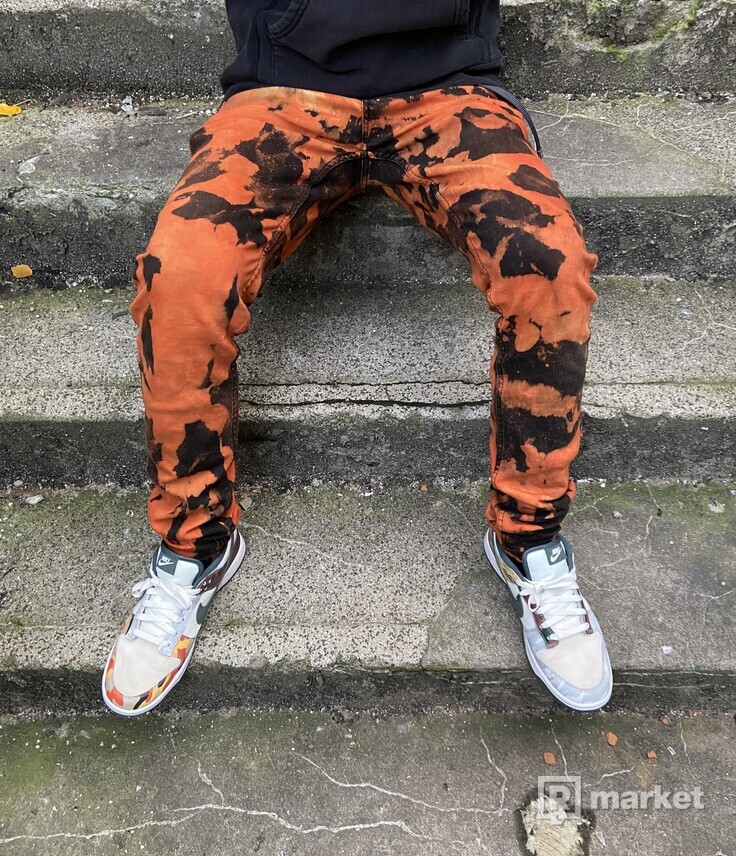 Custom Orange jeans
