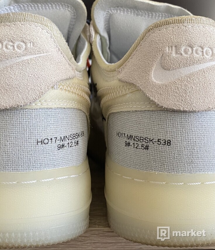 OFF-WHITE x Air Force 1 Low The Ten 2017