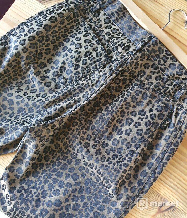 Fendi vintage leopard pants