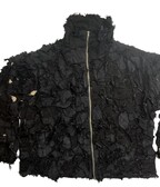 Custom Scrap denim jacket Black