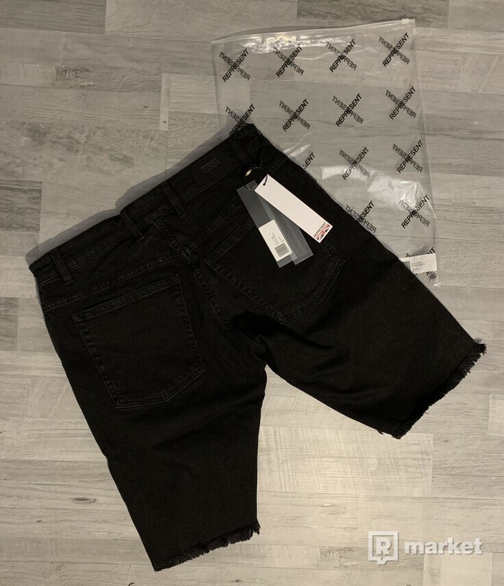 Represent Clothing, Denim Shorts (čierne)