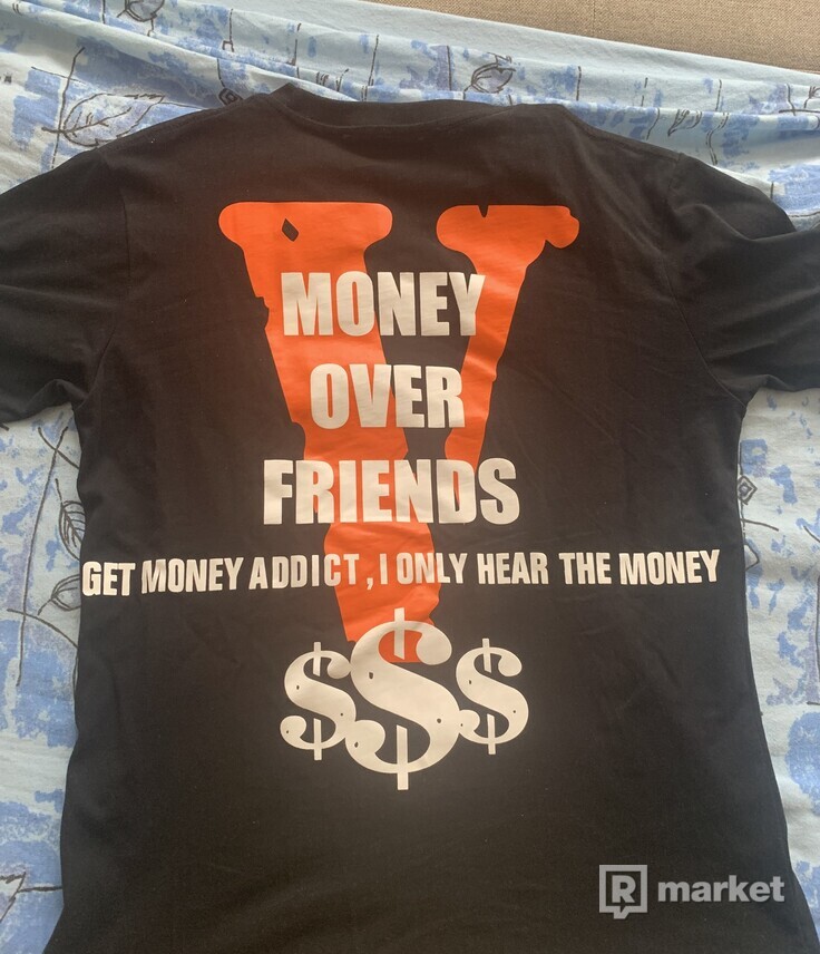 Vlone money over friends tee