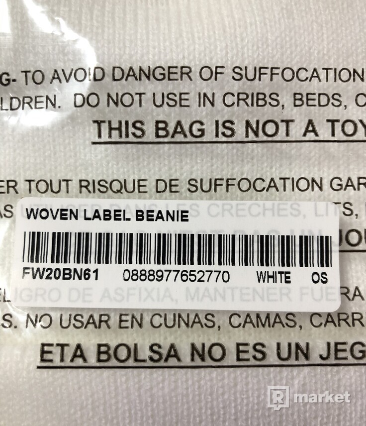 Supreme čepice wowen label beanie