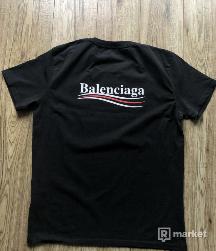 Balenciaga logo printed black