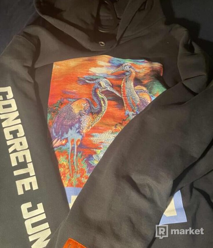 Heron Preston Hoodie logo print hoodie