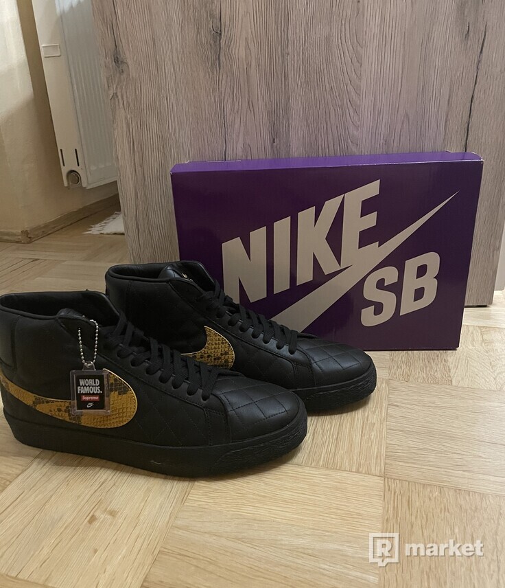Supreme x Nike SB Blazer Mid QS Black