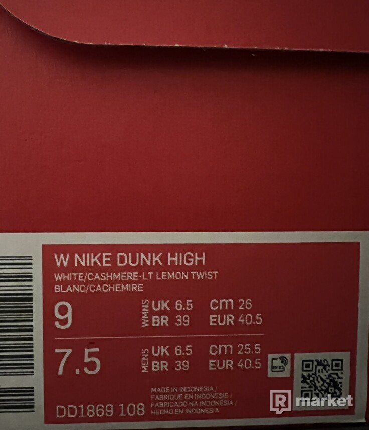 Nike Dunk High w cashmere 40.5