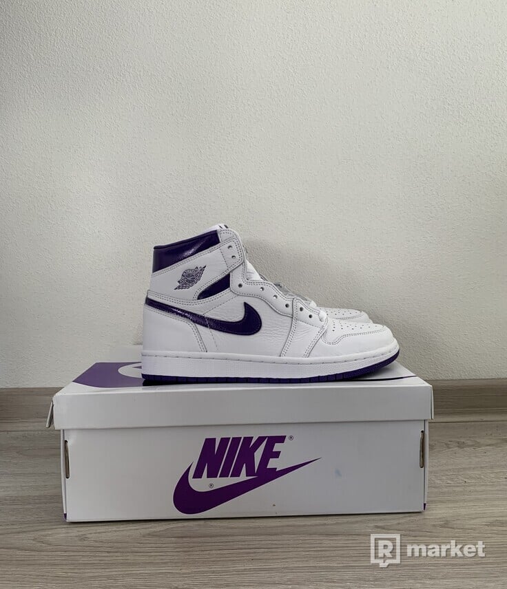 Air Jordan 1 Court Purple white