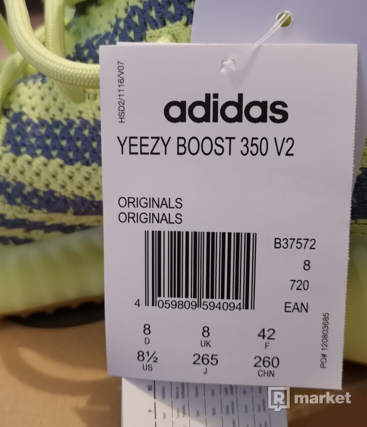 Adidas Yeezy boost 350 V2 semi frozen yellou