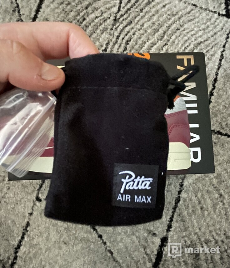Nike Air Max 1 Patta Waves Rush Maroon (with Bracelet)