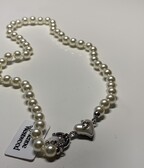 Vivienne Westwood Mini Heart Pearl Necklace/Perly/Retiazka