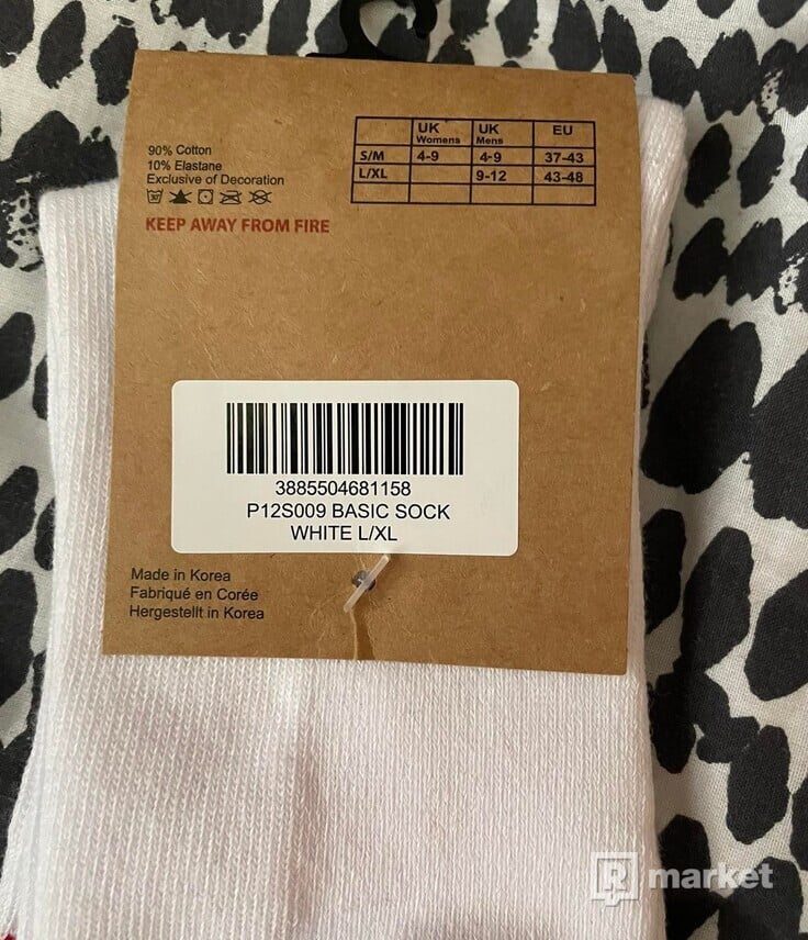 Palace white socks