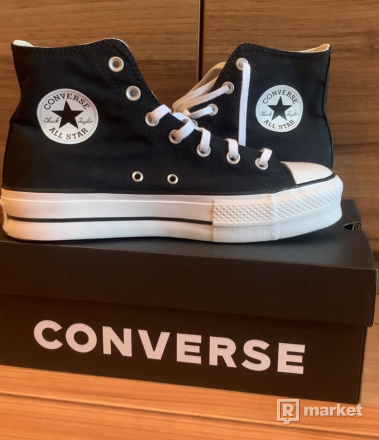 Converse topánky na vysokej platforme