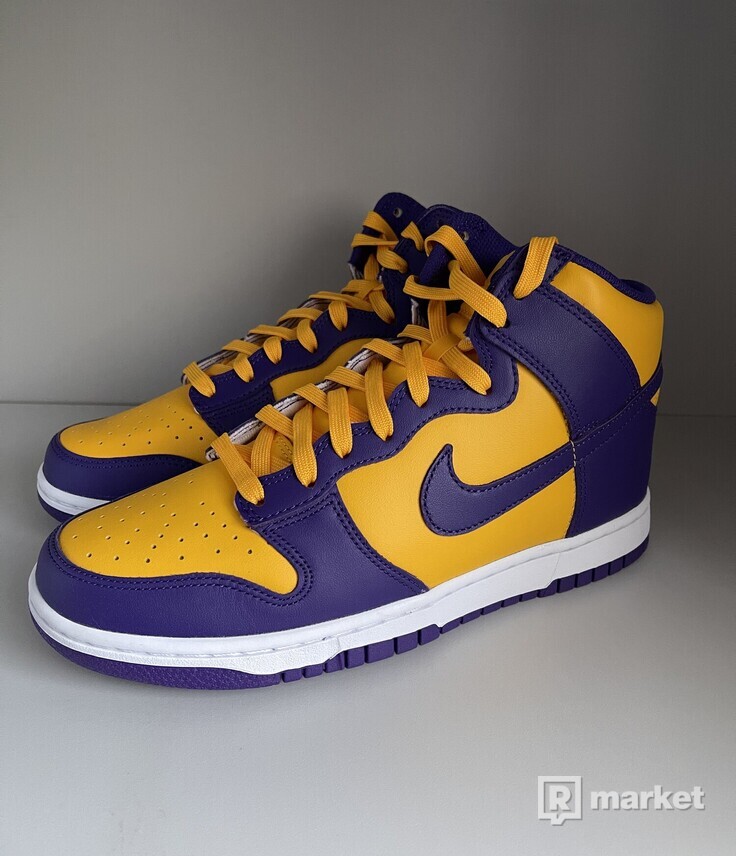Nike Dunk High Lakers 42