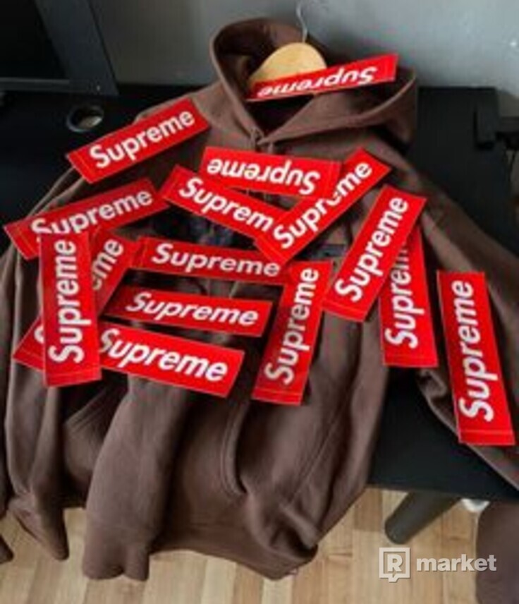 Supreme hoodie Brown