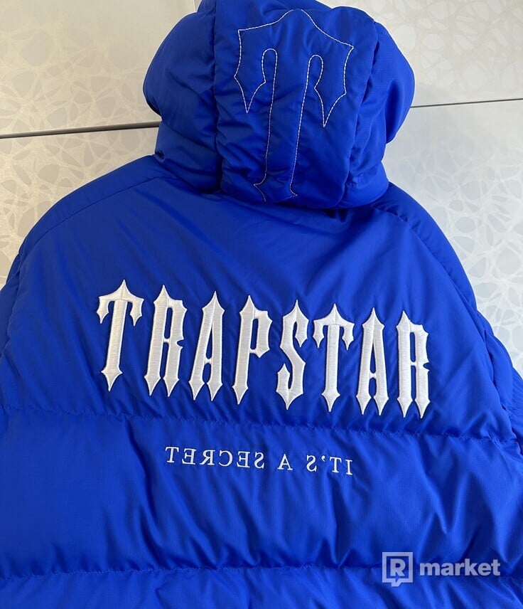 TRAPSTAR Decoded Hooded Puffer - Dazzling Blue