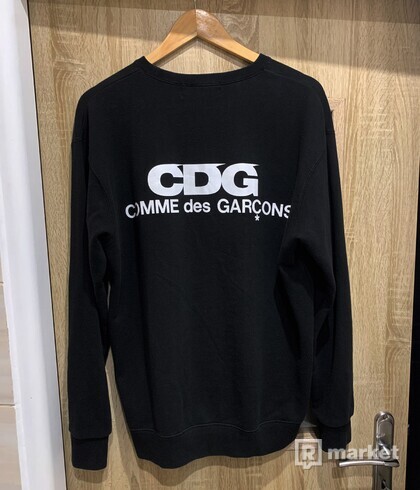 Comme Des Garcons CDG Logo Crewneck Black