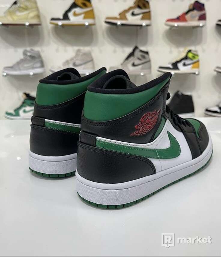 Jordan 1 mid green toe stockx Clearance