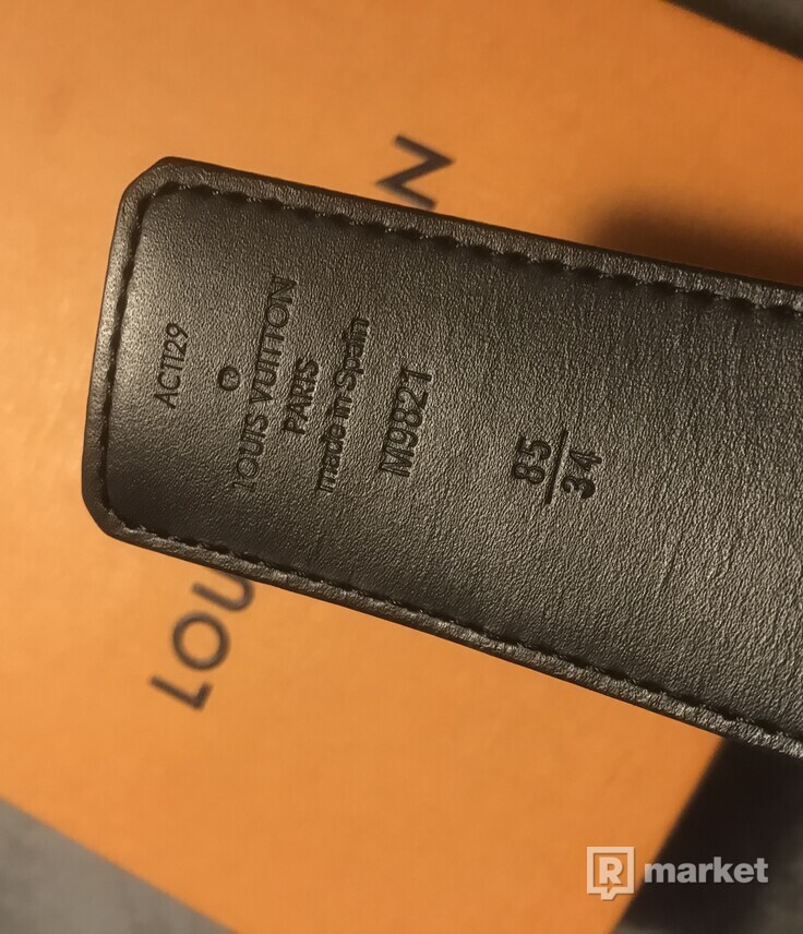 Louis Vuitton LV Initiales Silver Buckle 85mm Brown