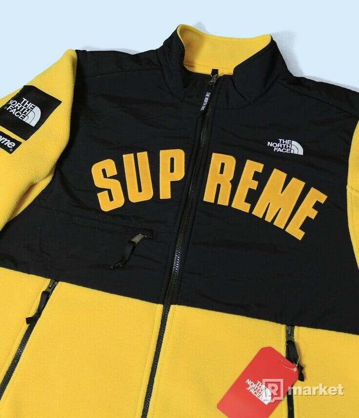 Supreme x The North Face fleece Arc logo Yellow