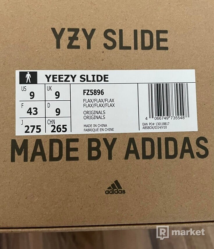 Adidas Yeezy Slide Flax 43 1/3