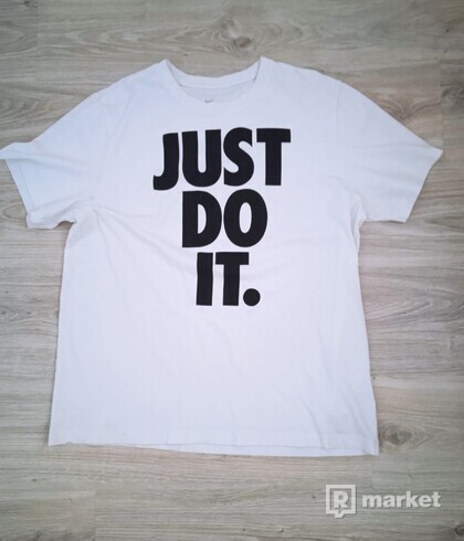 Nike biele tričko just do it