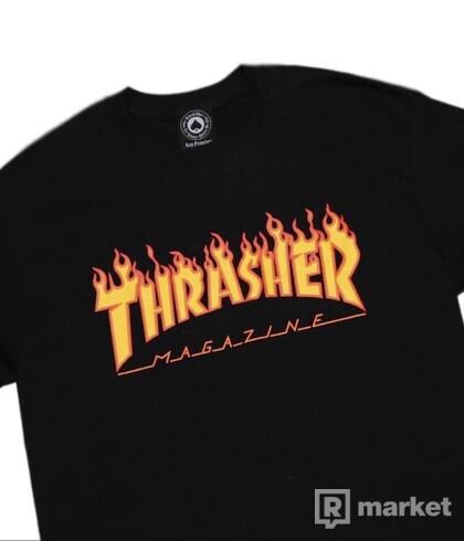 Thrasher Flame logo Tee
