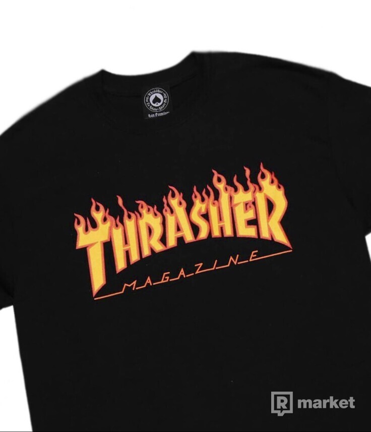 Thrasher Flame logo Tee
