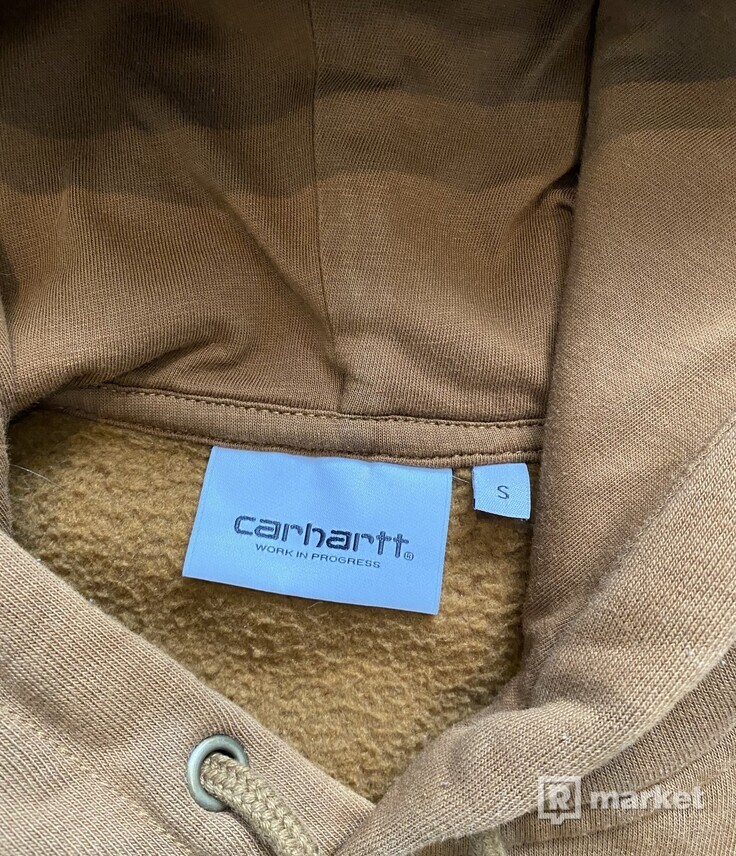 Mikina Carhartt Hooded Chase - Hnedá