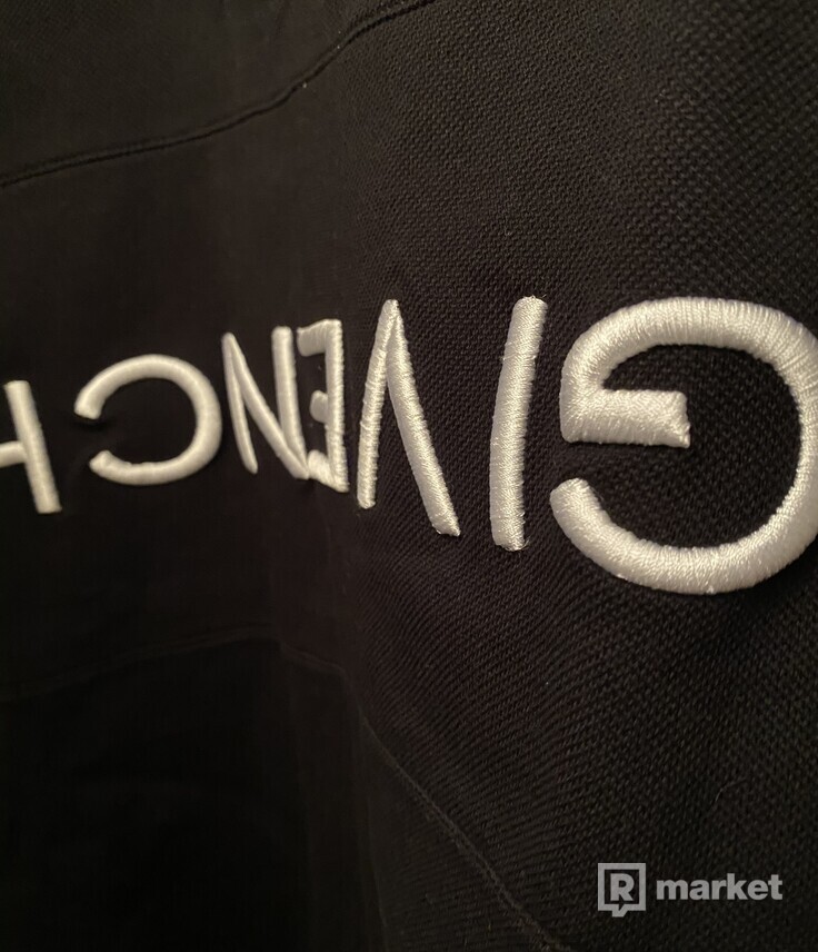 Givenchy logo polo shirt upside down logo