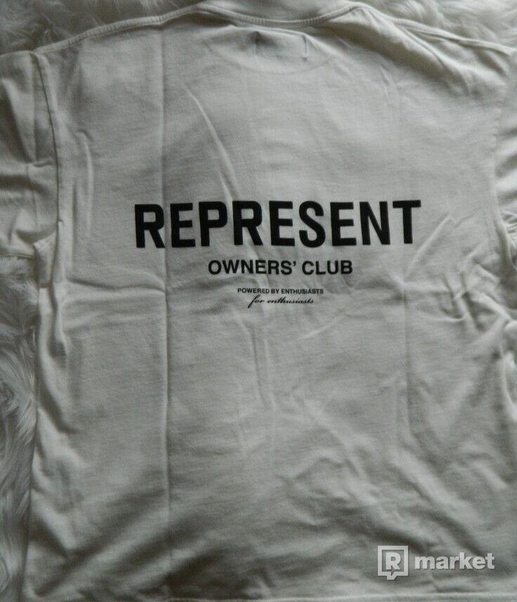 Represent owner club t-shirt - flat white