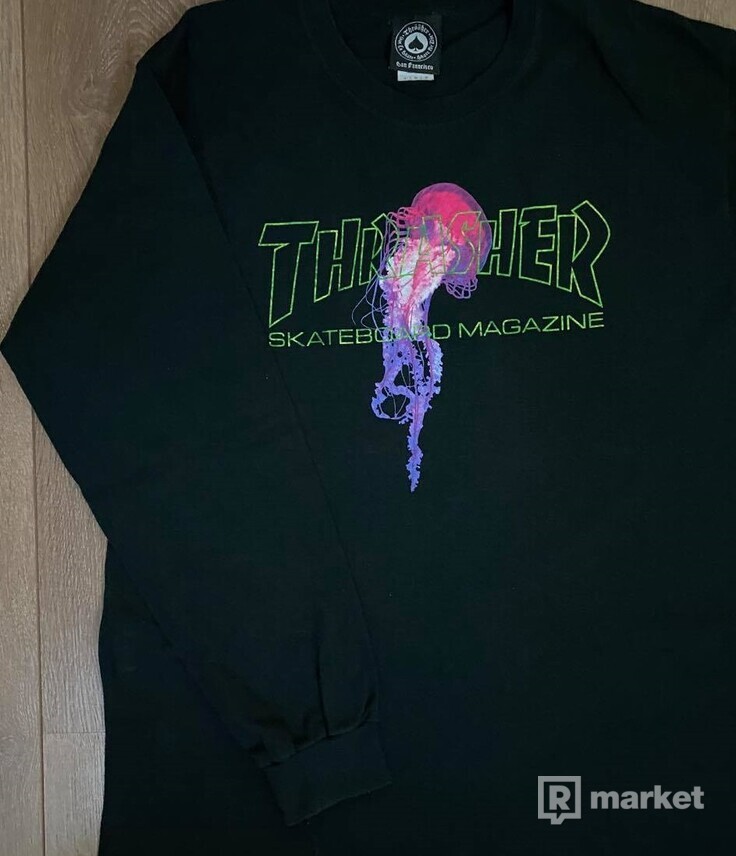 Thrasher tričko s dlhým rukávom