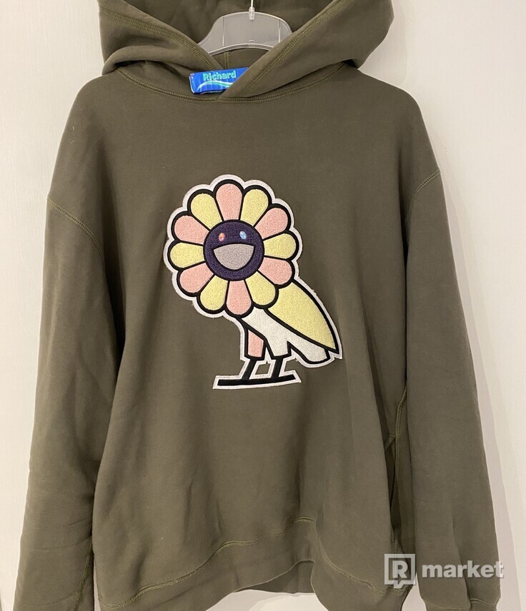 OVO x Murakami flower owl hoodie XXL