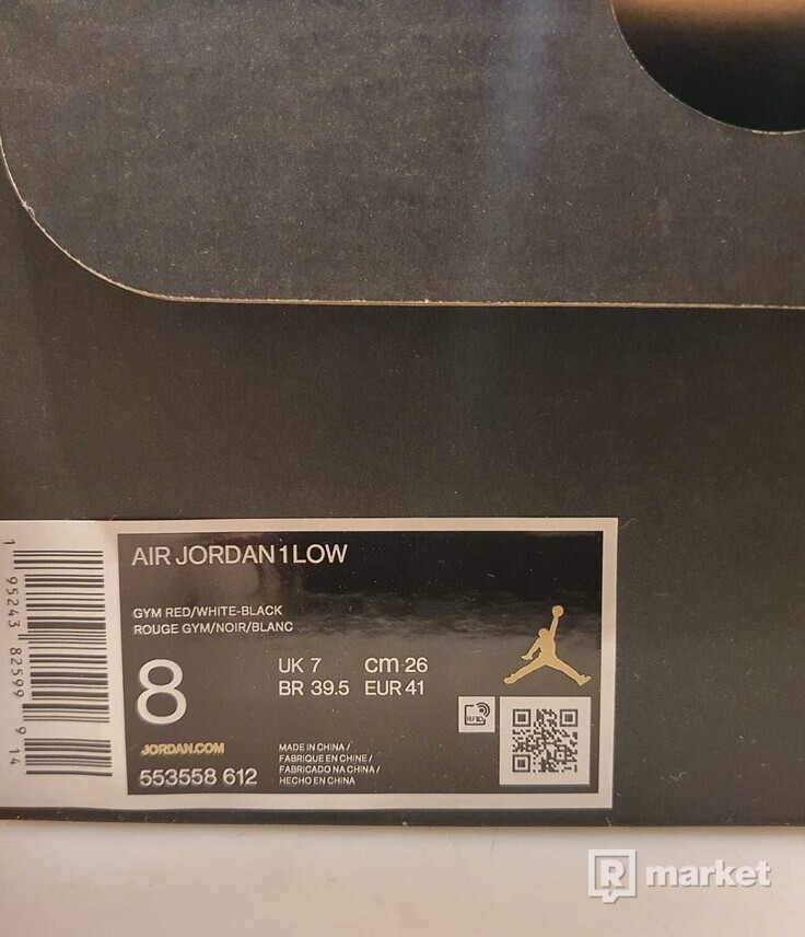 Nike Air Jordan 1 low bred toe