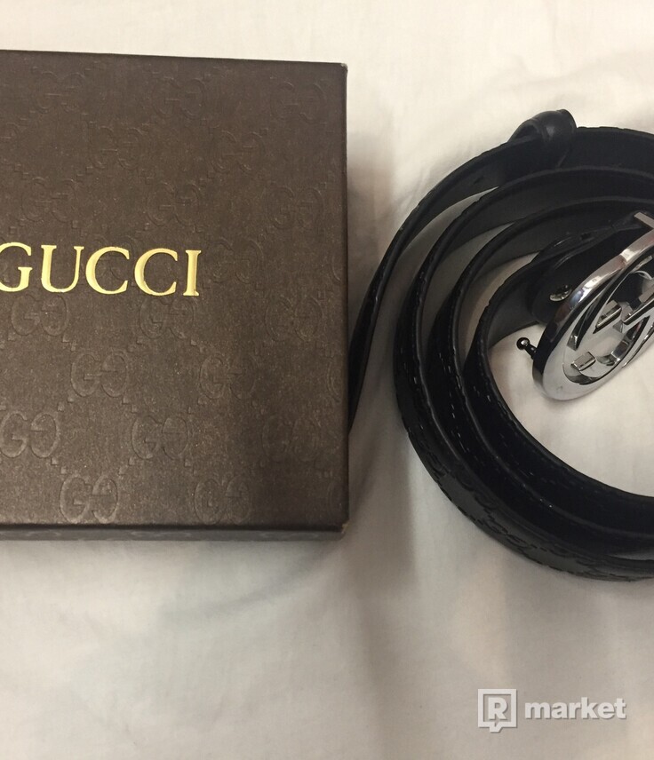 gucci signature leather belt