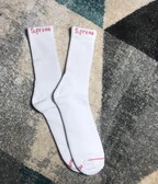 SUPREME  Hanes socks white
