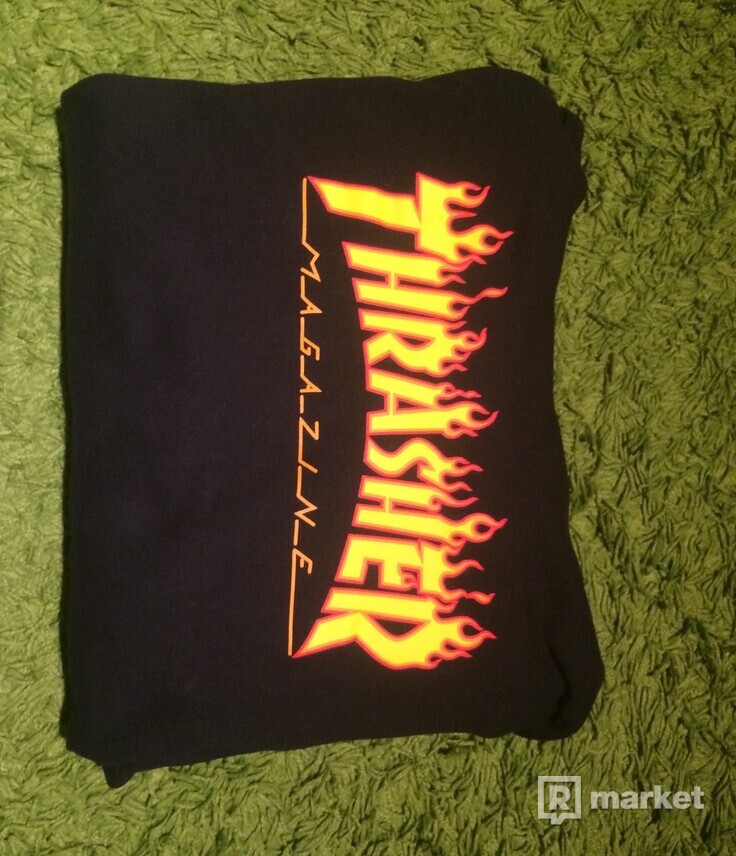 Thrasher flame logo mikina