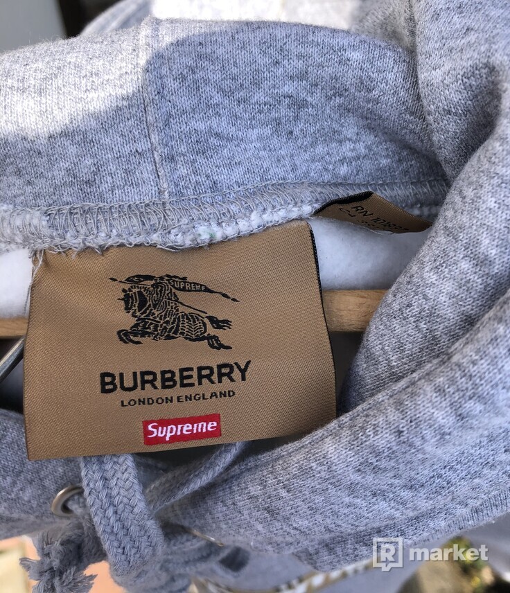 Supreme x burberry hoodie