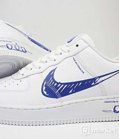 Nike Air Force 1 Low "Sketch" Blue/White
