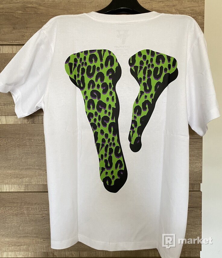 Rodman x Vlone “Cheetah Tee”    white, black
