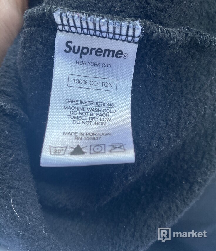 Supreme x cdg bod logo hoodie
