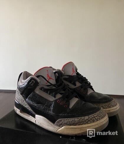 Nike air jordan 3 black cement