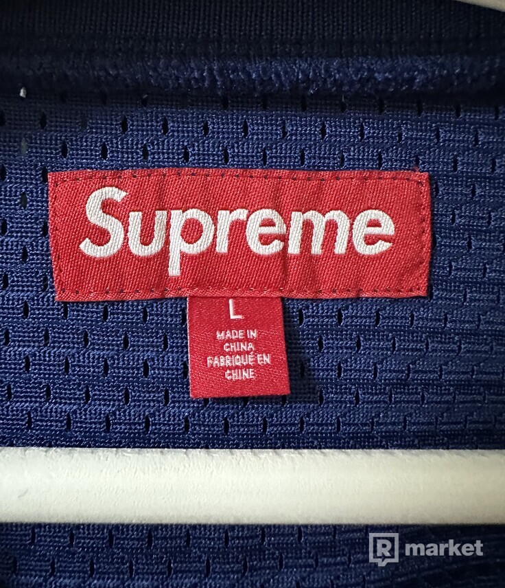 Supreme spiderweb football jersey navy L, M | REFRESHER Market Supreme spiderweb football jersey navy L, M | REFRESHER Market