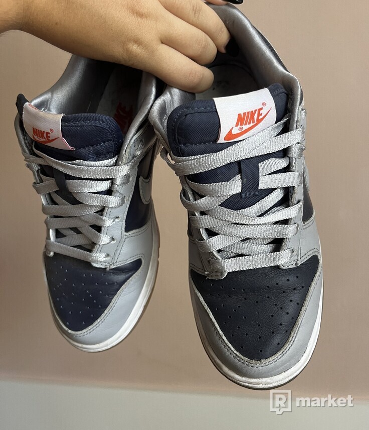Nike dunk low college navy grey