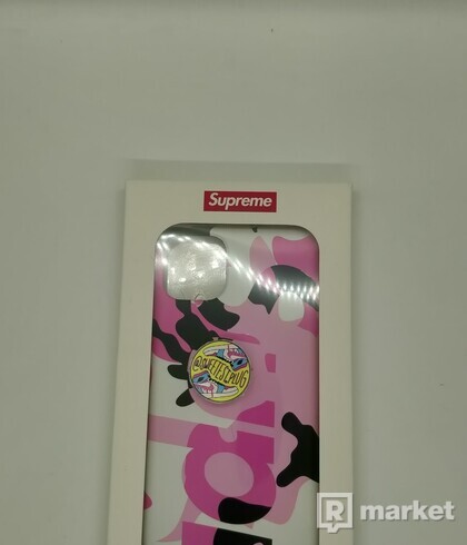 Supreme Camo iPhone Case Pink Camo