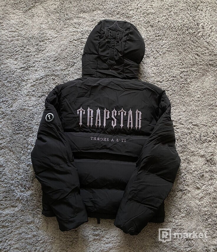 Trapstar Decoded 2.0 Puffer Jacket - Black/White