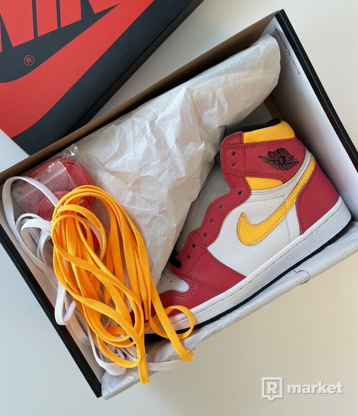 Nike air jordan 1 high light fusion red